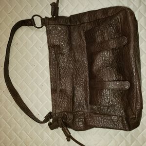 Brown Faux Leather Purse